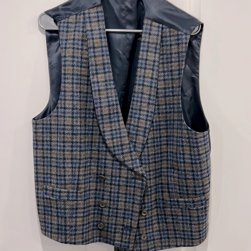 Men House of Bruar (Scotland) Double Breasted Men Vest. Size 44